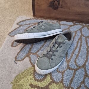 Converse One Star Pro Ox Leather Pine Green Sneakers, Womens 7 Or Mens 5